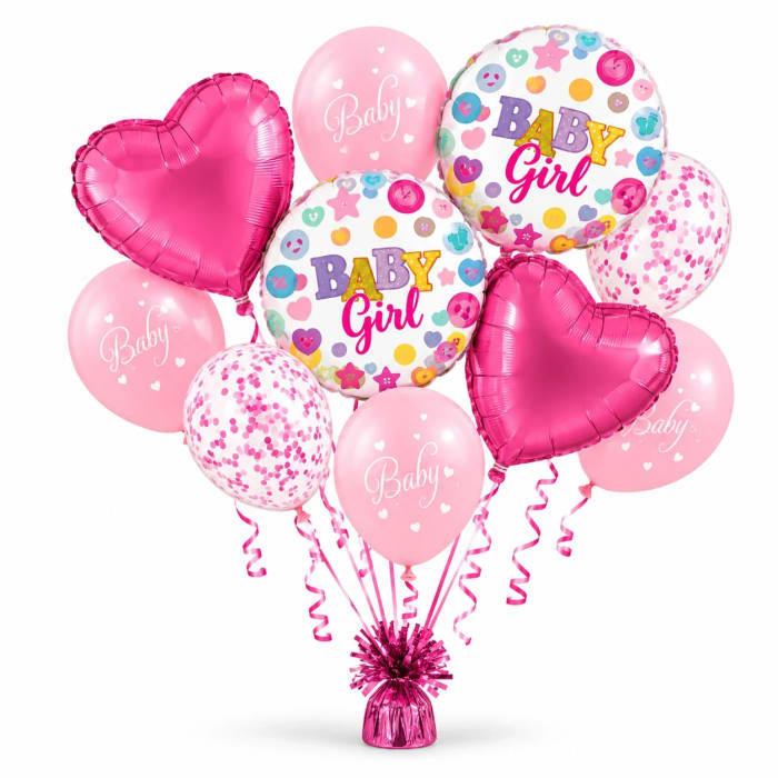 Baby Girl Balloon Bouquet