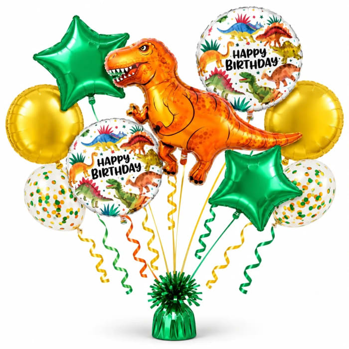 Happy Birthday Dinosaur Balloon Bouquet