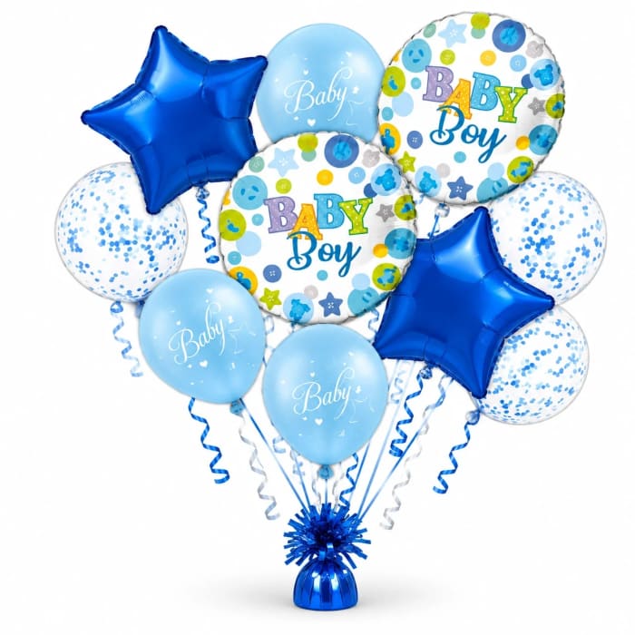 Baby Boy Balloon Bouquet