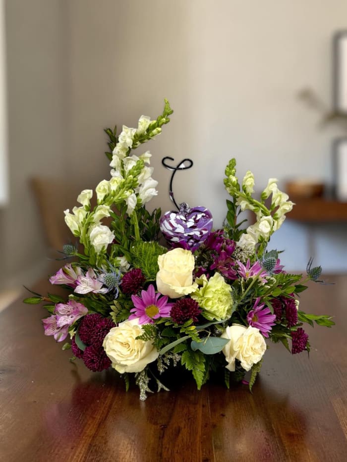 Enchanted Heart Floral Centerpiece