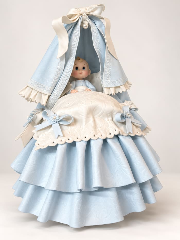 BLUE BABY BOY CRIB
