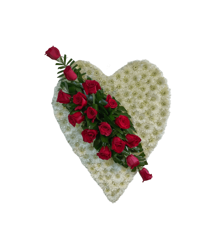 PL-06 Corazón de rosas y pompones