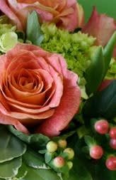 Peach Prom Boutonniere