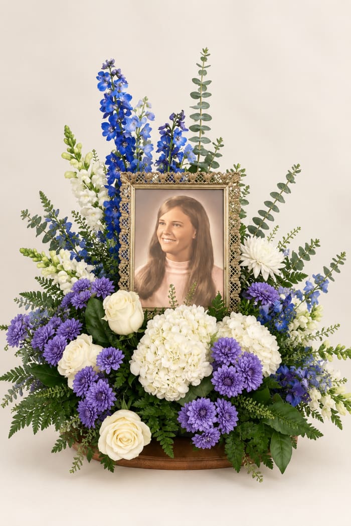 Purple and White Hydrangea Photo Tribute