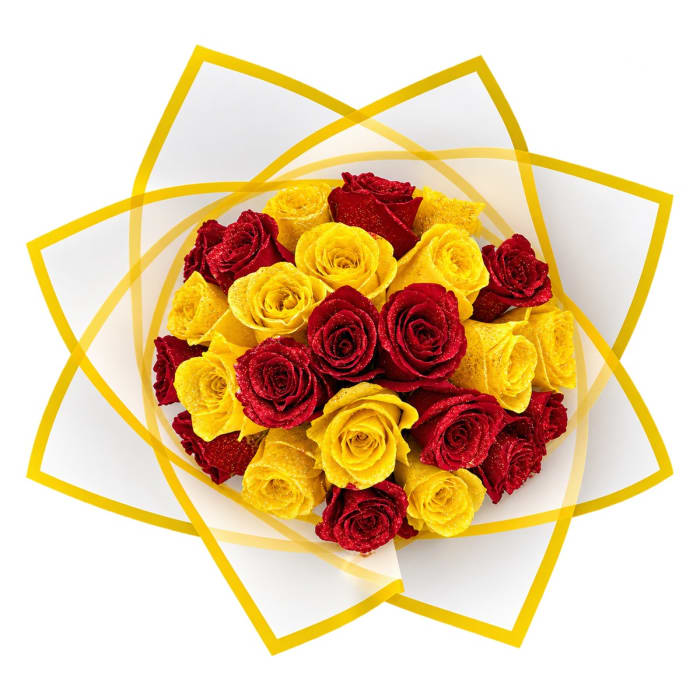 Burgundy and Gold Bouquet