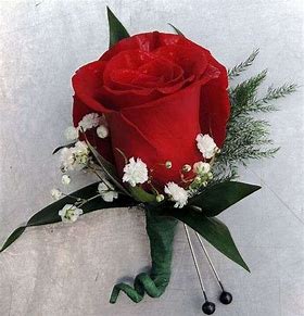 Spray Rose Boutonniere