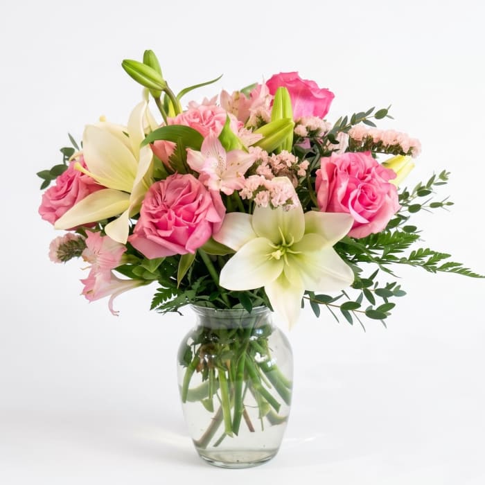 Blush & Ivory Lily Elegance Bouquet