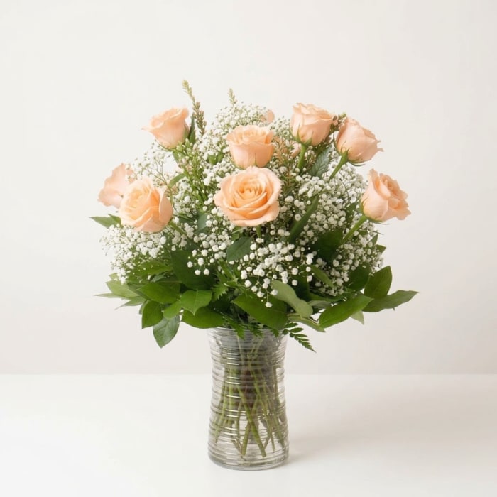 Peach Rose Bouquet