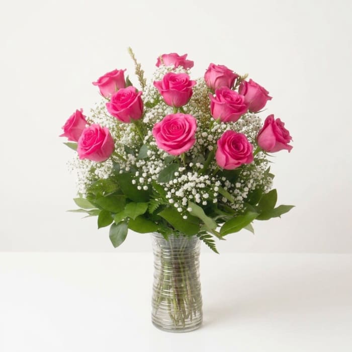 Hot Pink Rose Bouquet