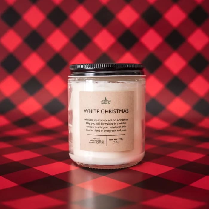 White Christmas Lumberville Soy Candle
