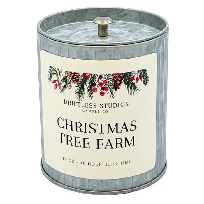 Christmas Tree Farm Candle Tin