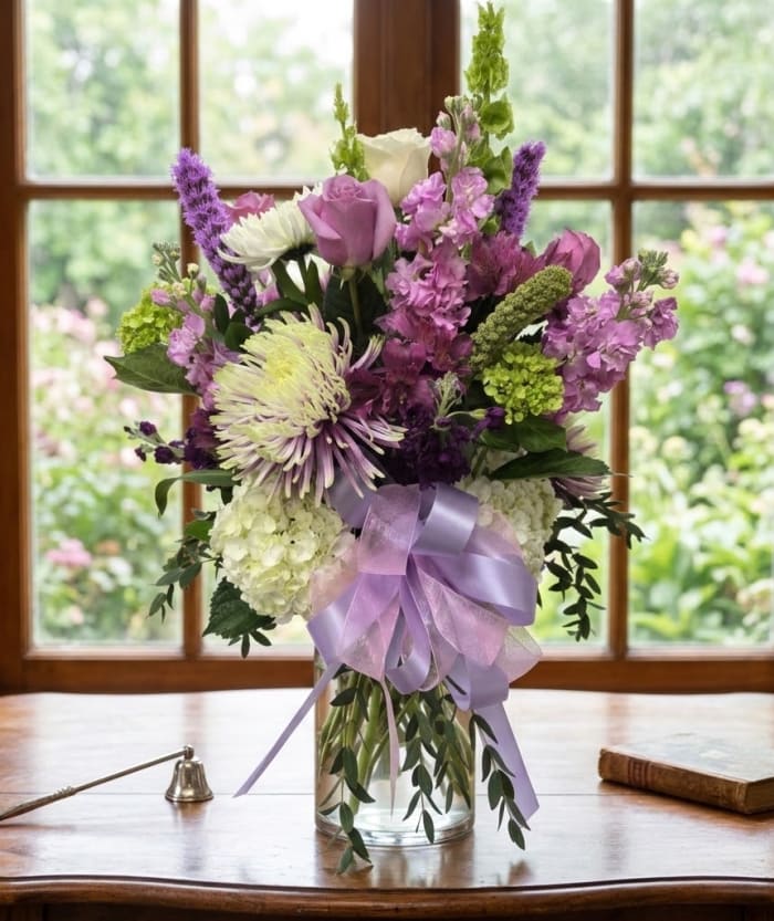 Lavender and White Garden Arrangement