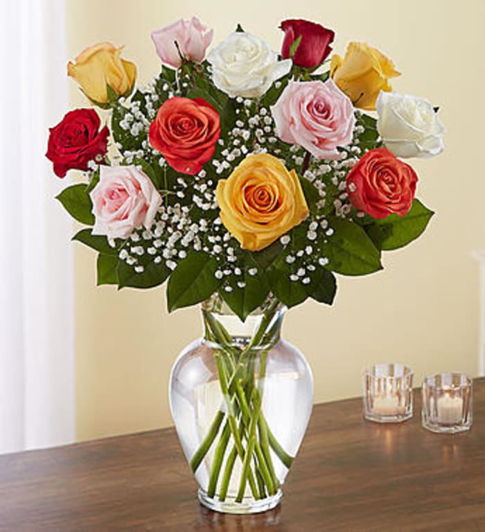 Rose ElegancePremium Long Stem Assorted Roses Flower Delivery Ventura CA Secret Garden Florist