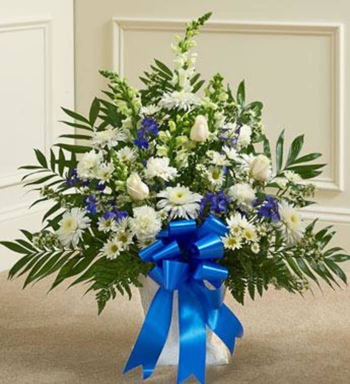 Heartfelt Tribute Floor Basket Arrangement Flower Delivery Toronto ON