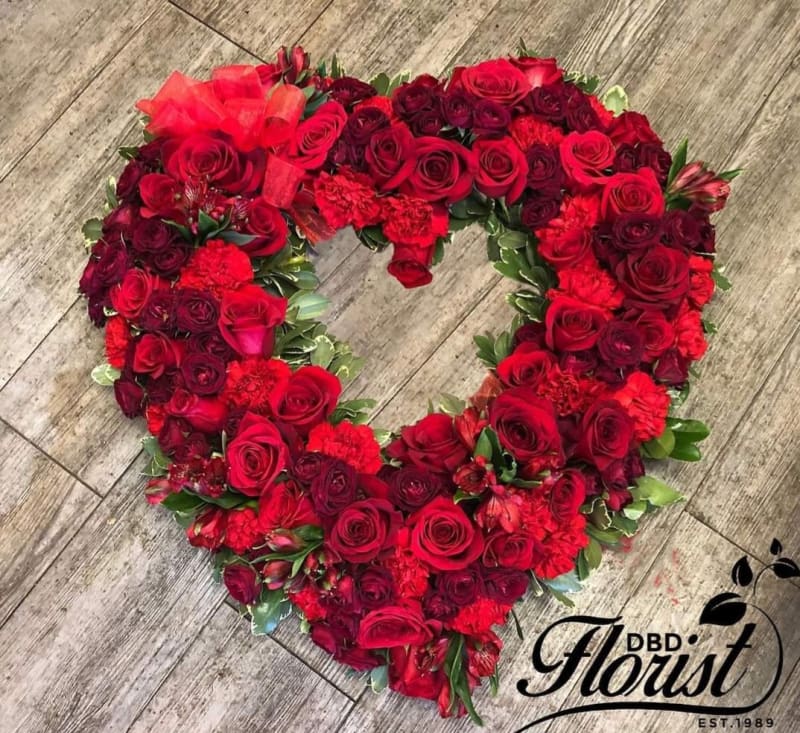 funeral heart tribute for Cota Funeral Home North Reading MA