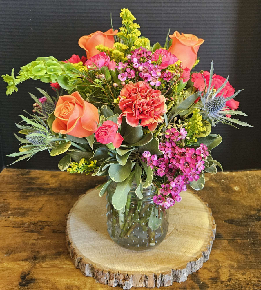 Whimsical Twilight get well flower arrangement by Designs By Don Florist