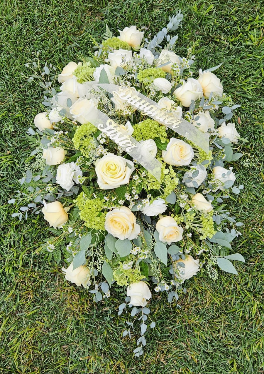 Funeral and sympathy flowers designed by Designs By Don Florist for Billerica delivery