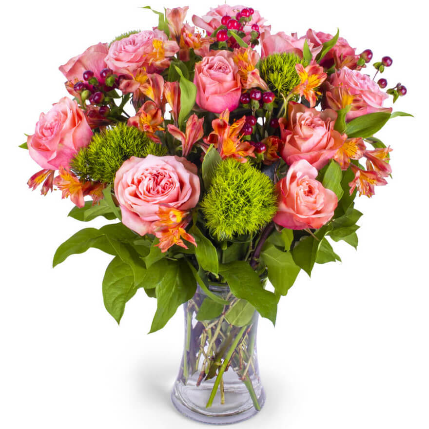 Coral Surprise Flower Bouquet