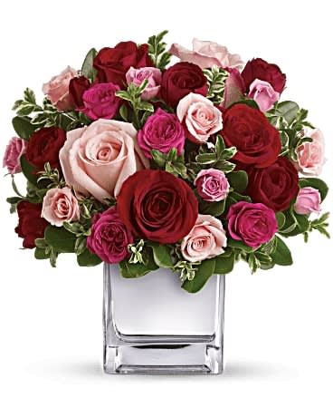 Love Medley Bouquet with Red Roses