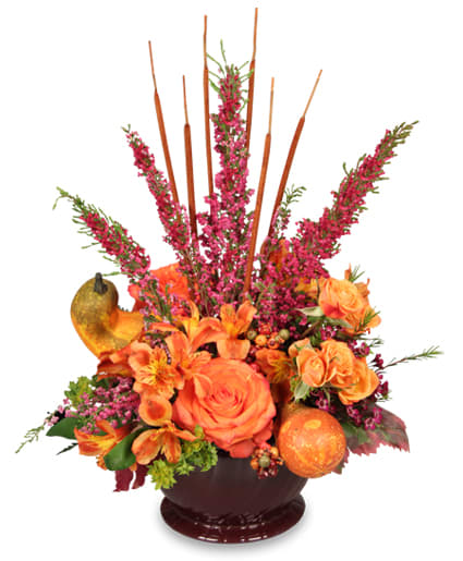 HOMECOMING HARVEST
 Arrangement
 Flower Bouquet