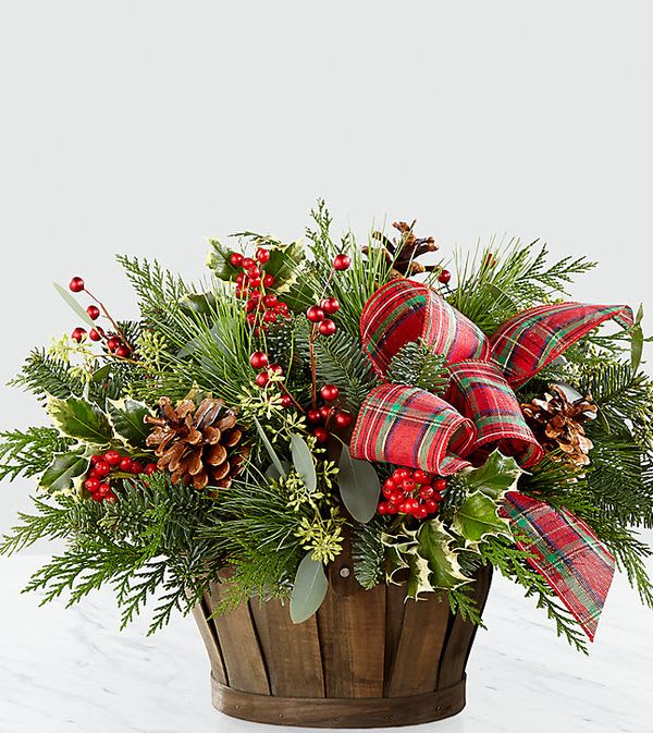 Holiday Homecomings™ Basket Flower Bouquet