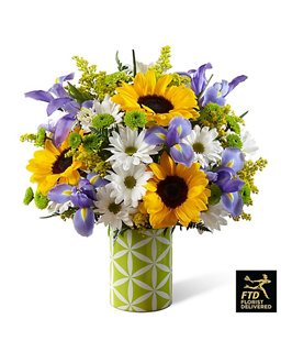 The FTD® Sunflower Sweetness™ Bouquet-VASE INCLUDED Flower Bouquet
