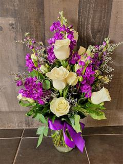 Purple Medley in a Vase