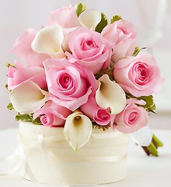 Pink and White Bridesmaid Bouquet Flower Bouquet