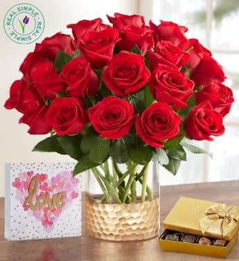 Classic Red Roses by Real Simple