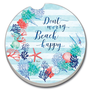 Car Coaster - Beach Inspiration Flower Bouquet