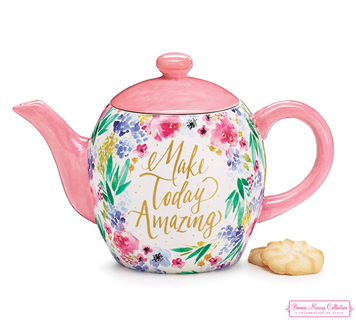 Floral Inspiration Ceramic Teapot