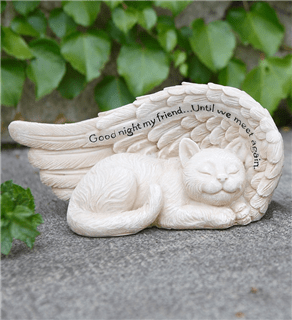 Sleeping Cat with Wings