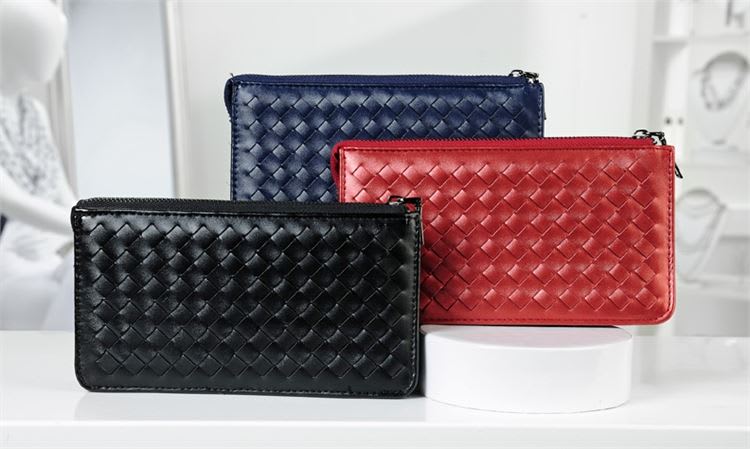 Weave Clutch Wallet Flower Bouquet