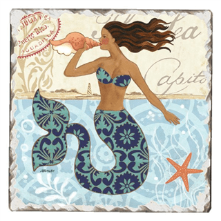 Tile Coaster – Mermaid Call Flower Bouquet