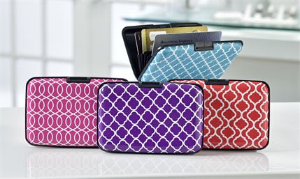 Aluminum Credit Case Flower Bouquet