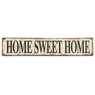 Burlap Home Sweet Home Sign Flower Bouquet