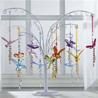 Acrylic Hanging Bird Flower Bouquet