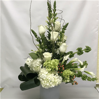 Angelic Beauty of Whites Flower Bouquet