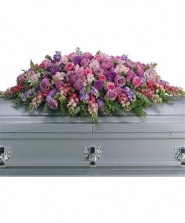Lavender Casket Spray
