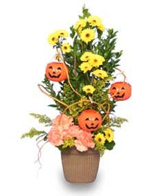 Jack O Lantern Tree Flower Bouquet