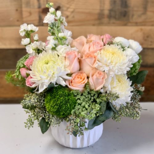 Perfect in Peach by Fanny's Flowers Flower Bouquet
