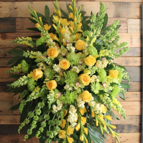 Yellow and Green Standing Spray