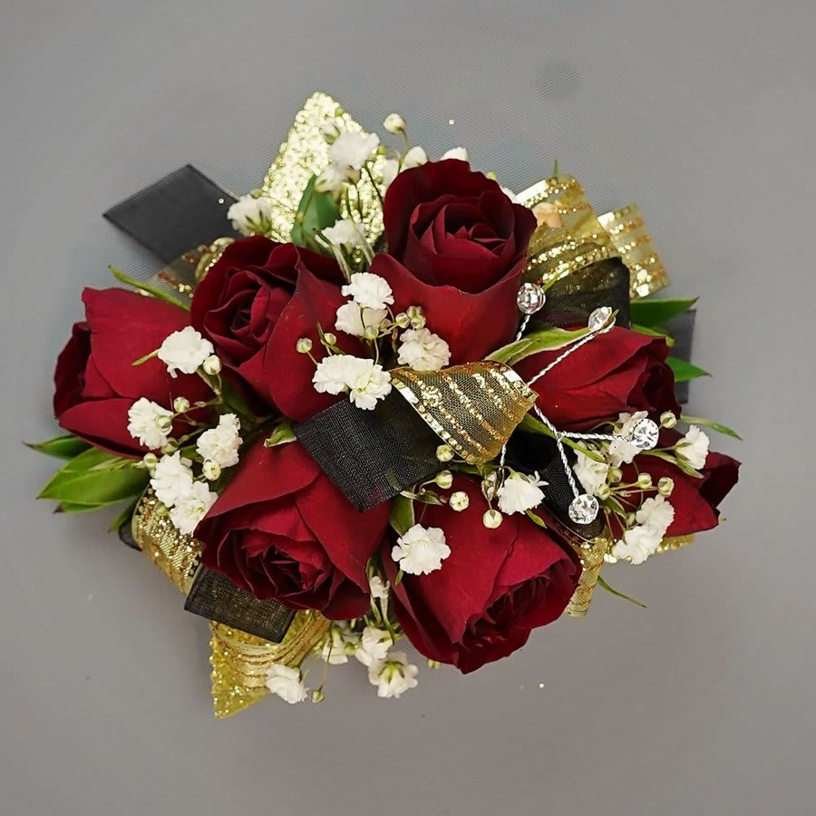 Spray Rose Corsage Red by Rathbone's Flair Flowers