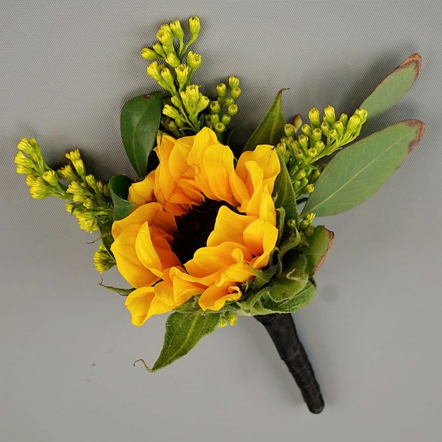Sunflower Boutonniere by Rathbone's Flair Flowers Flower Bouquet