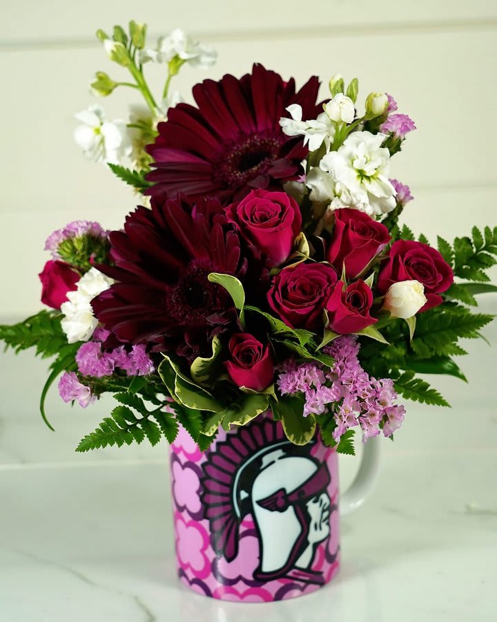 Jenks Trojan Coffee Mug by Rathbone's Flowers