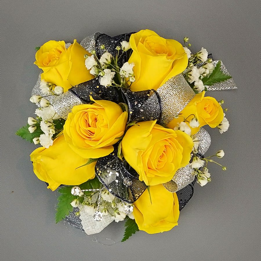 Spray Rose Corsage Yellow by Rathbone's Flair Flowers Flower Bouquet