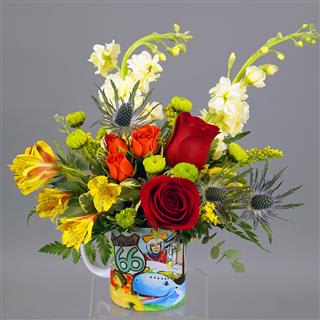 Tulsa Route 66 Coffee Mug by Rathbone's Flair Flowers