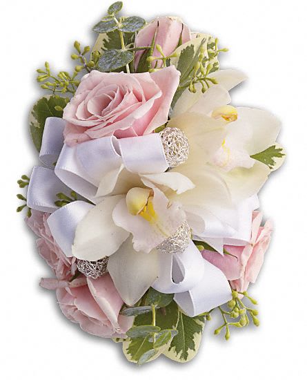 Dreamy Pink Wristlet Flower Bouquet