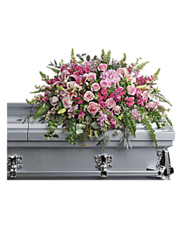  Beautiful Memories Casket Spray Flower Bouquet
