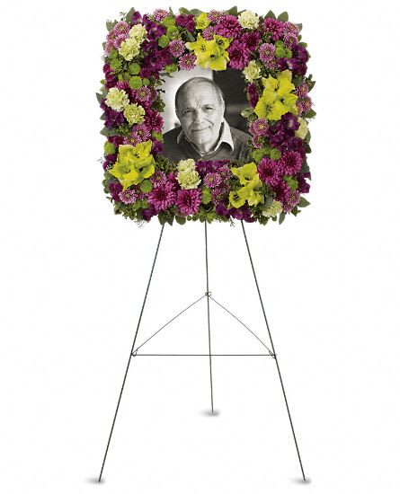 Mosaic of Memories Square Easel Wreath